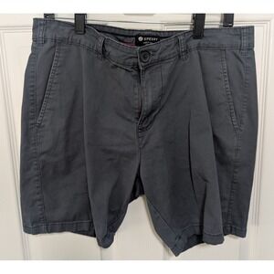 Sperry Premium Apparel Mens 32 Chino Shorts Dark Flat Front Casual Cotton